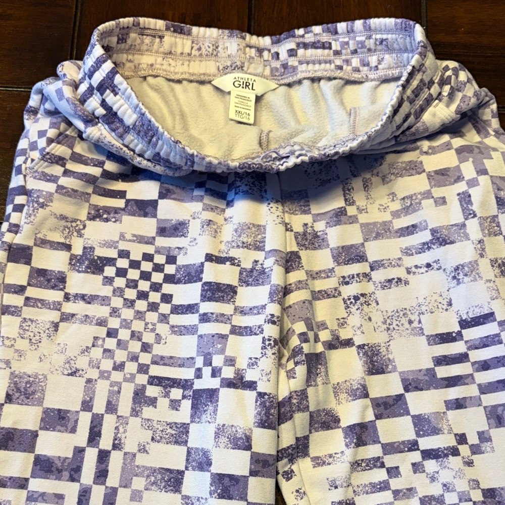 Athleta Girl Lavender and White Hoodie - Picture 7 of 8